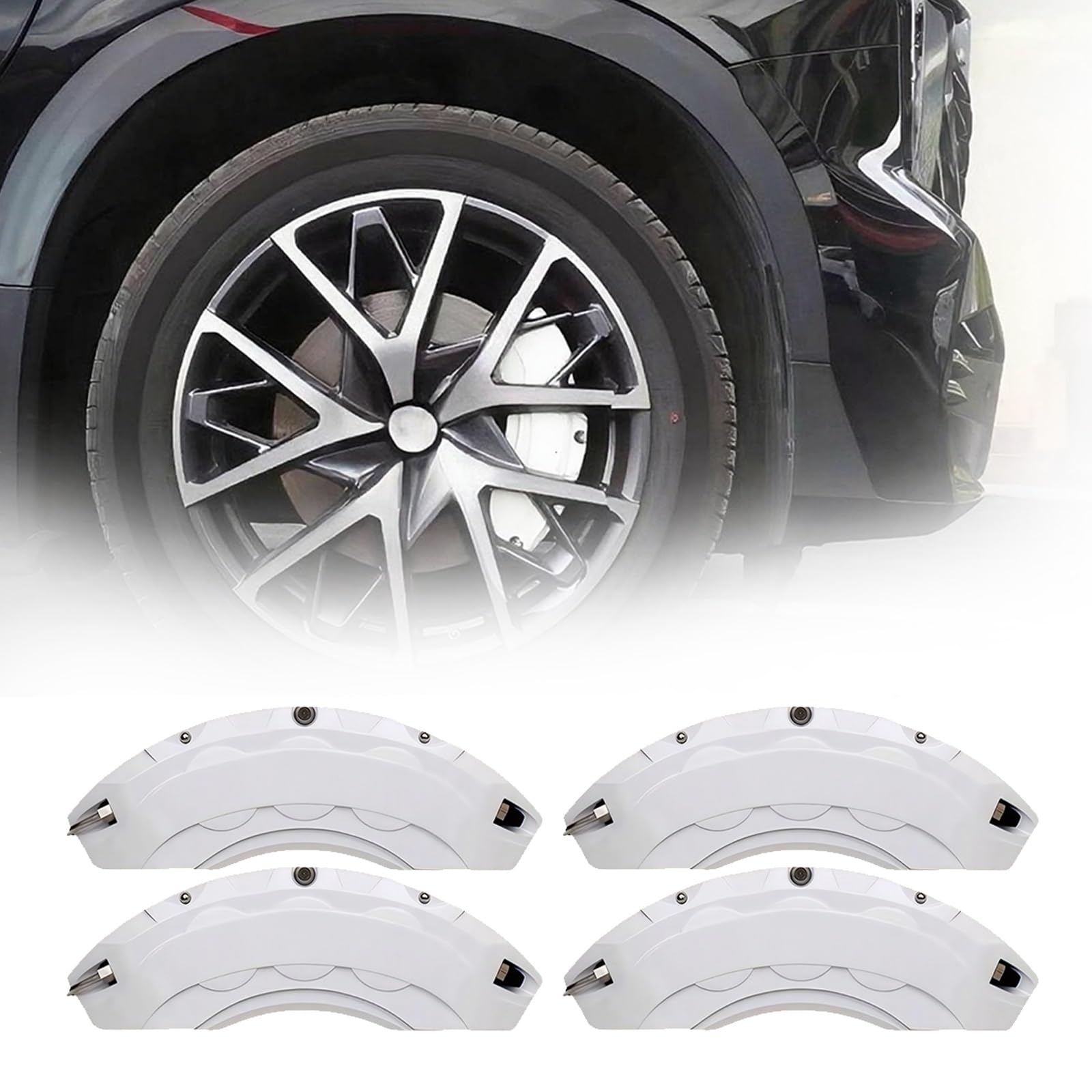 BMW 3シリーズ F30/F31/F34 (2012~2019) アルミ製ブレーキキャリパーカバー 4点セット フロント?リア対応 18インチホイール用 防塵?耐熱?高耐久