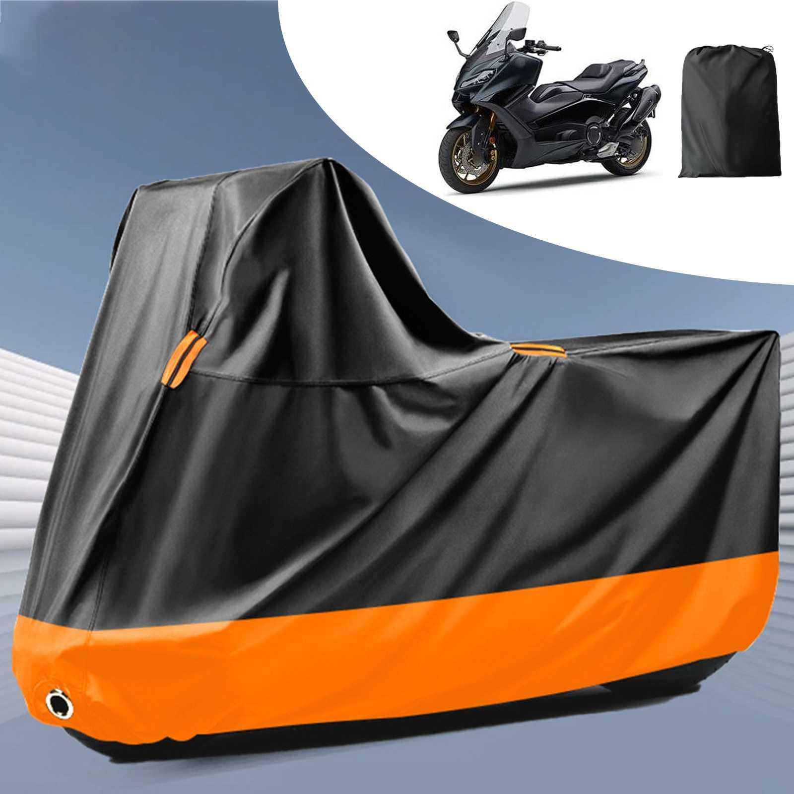 新型 バイクカバー【ヤマハ TMAX 560 (TECH MAX)に適用】全天候型 オートバイカバー バイク レインカバー バイク用車体カバー 190T/210D/420D 破れにくい 防水 盗難防止 紫外線防止