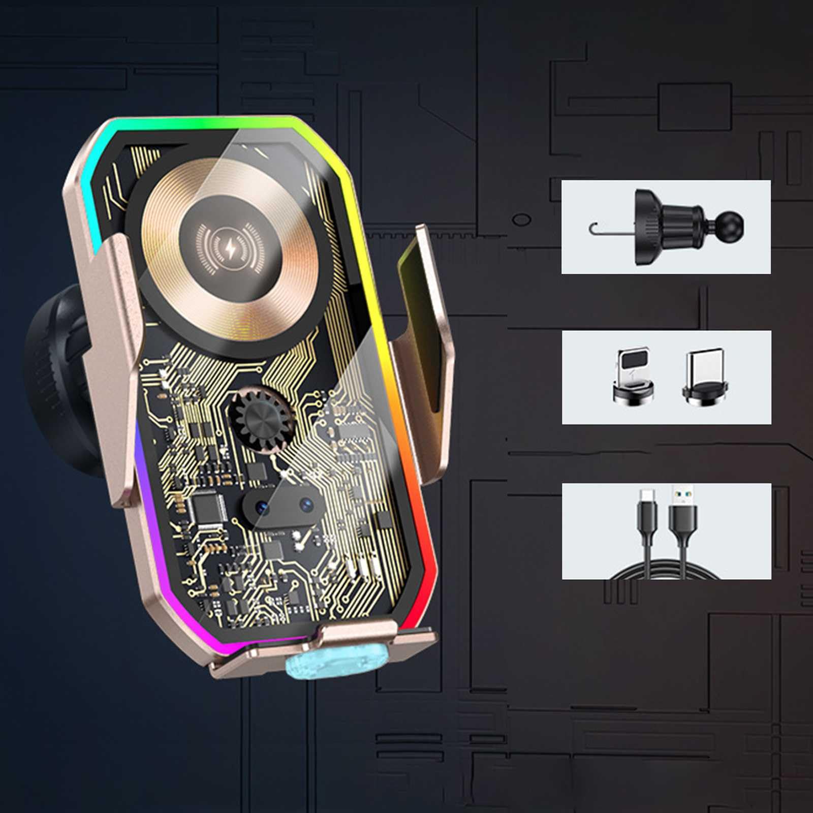 【2024新進化クリップ&最強の安定】インプレッサ スポーツ G4 4代目 GP系 GJ系に適用車スマホホルダー ワイヤレス充電 車載携帯ホルダー 吹き出し口フック付き 66W ワイヤレス充電 バッテリー付き タッチセンサー 360度回転
