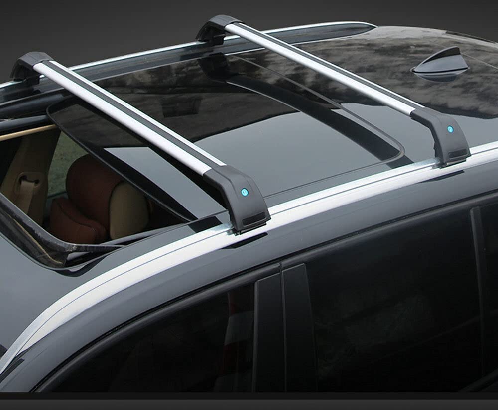 アルミクロスバー Audi Q8 2019-2022対応 カールーフラック ロックカーゴキャリア付き シルバー&ブラック