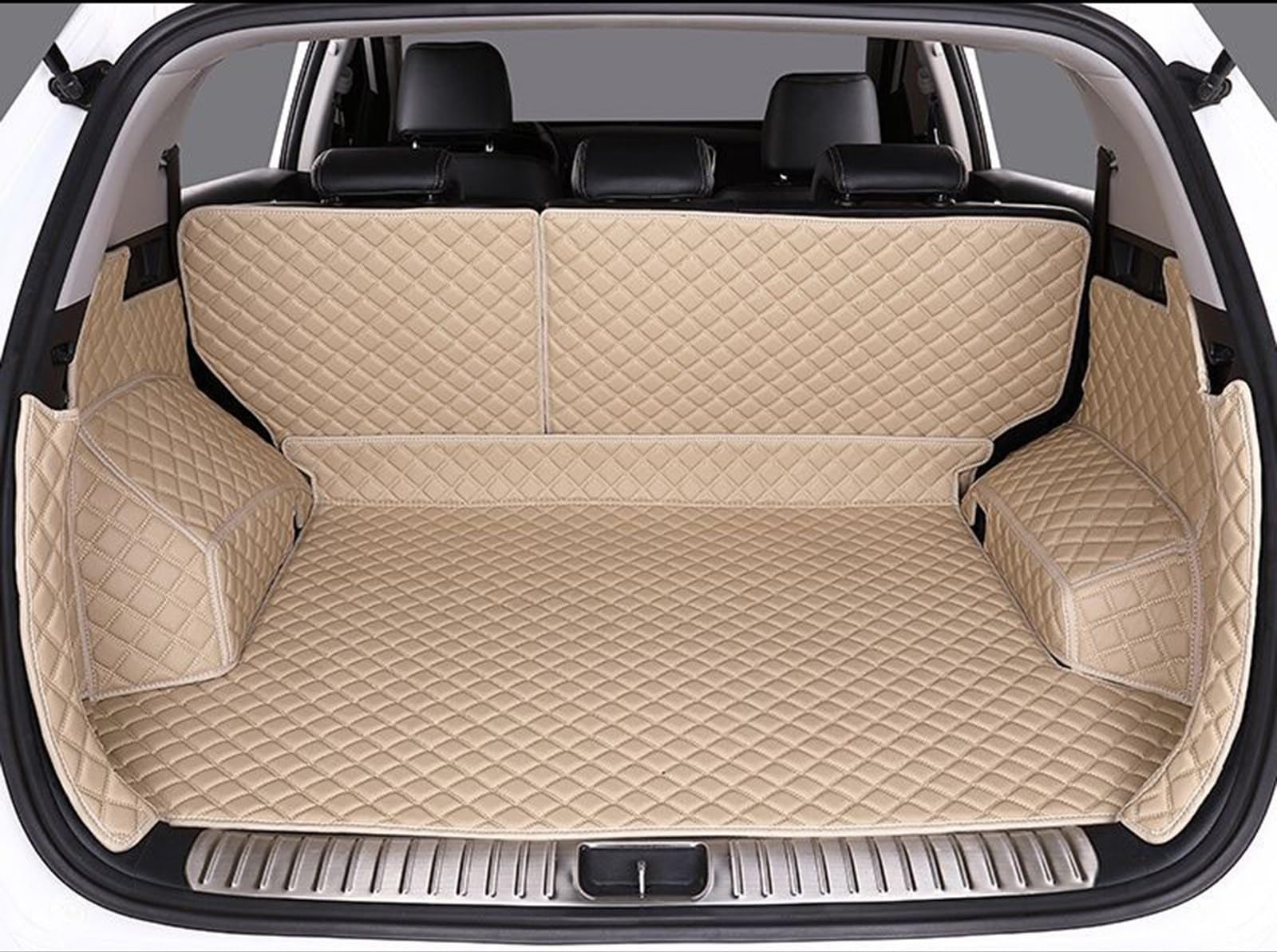 【2025 新型 トランクマット】車のトランクマット に適用 ボルボXC90 2015-2021 車種専用設計 3D ラゲッジマット XPE レザー 水洗い可能 耐汚れ 荷台マット 耐久性のあるカーゴマッ 全天候対応 取り付け簡単 保護パーツ(ベージュ)