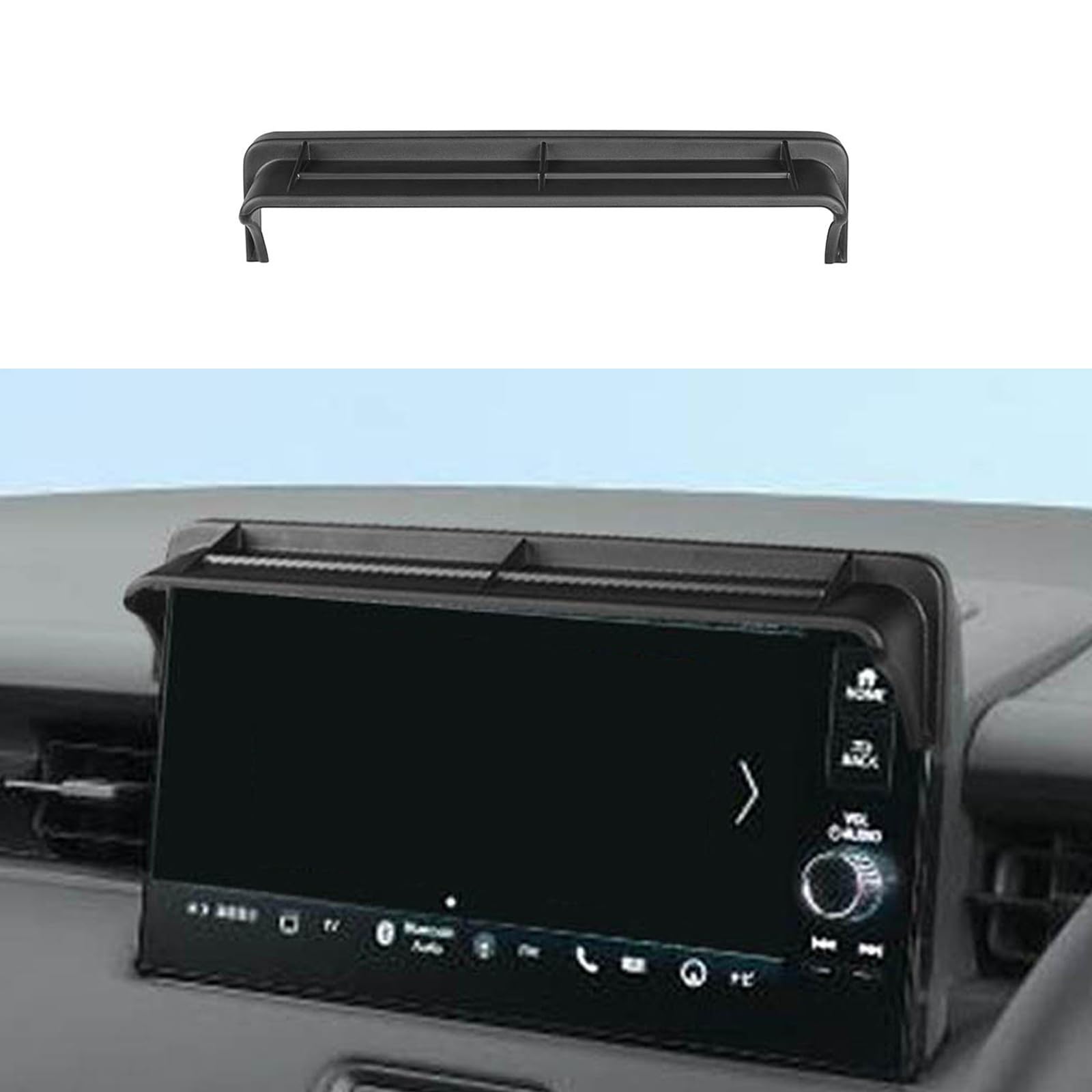 ホンダ 新型 ヴェゼル RV系 専用自動車GPSナビゲーションサンバイザールーフ眩光スクリーンカバーサンバイザーHONDA VEZEL 専用設計内装 パーツ アクセサリーABS1枚【ブラック】(2)