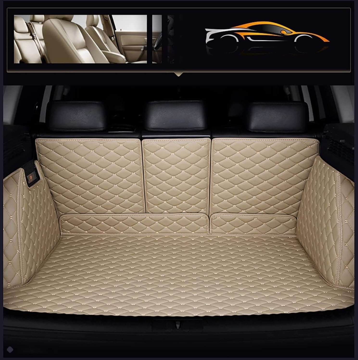 日産 アリア 2021? 専用 3D XPEレザー トランクマット 防水?滑り止め?耐汚れ