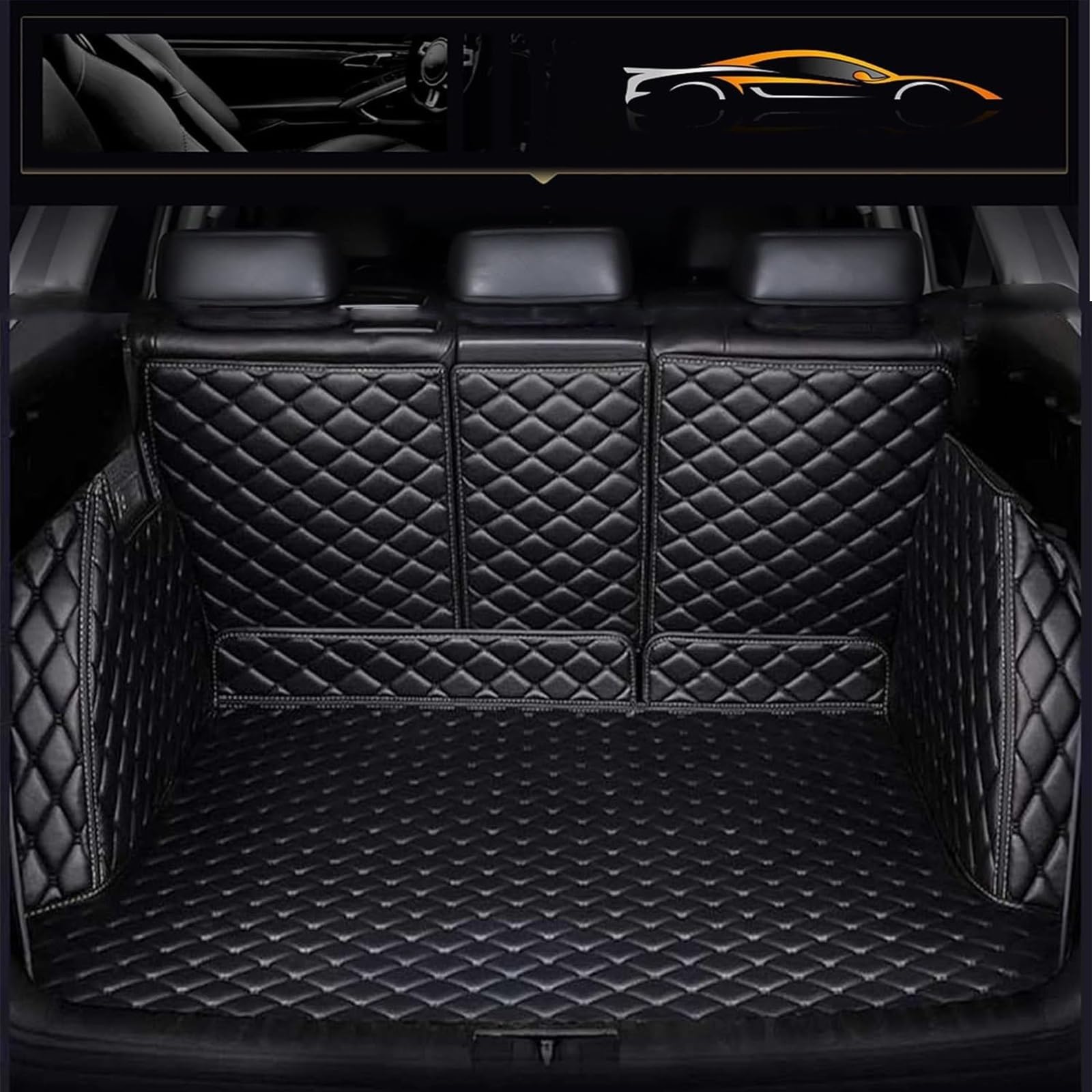 トランクマット 適合 日産アリア ARIYA 2021年6月~ 3Dフルカバーカーゴマット XPE レザーラゲージトレイ 防水 耐汚れ 荷台マット 車種専用設計 車のトランクマット 全天候対応 取り付け簡単 カーアクセサリー 内装カスタム(黒ビーフ)