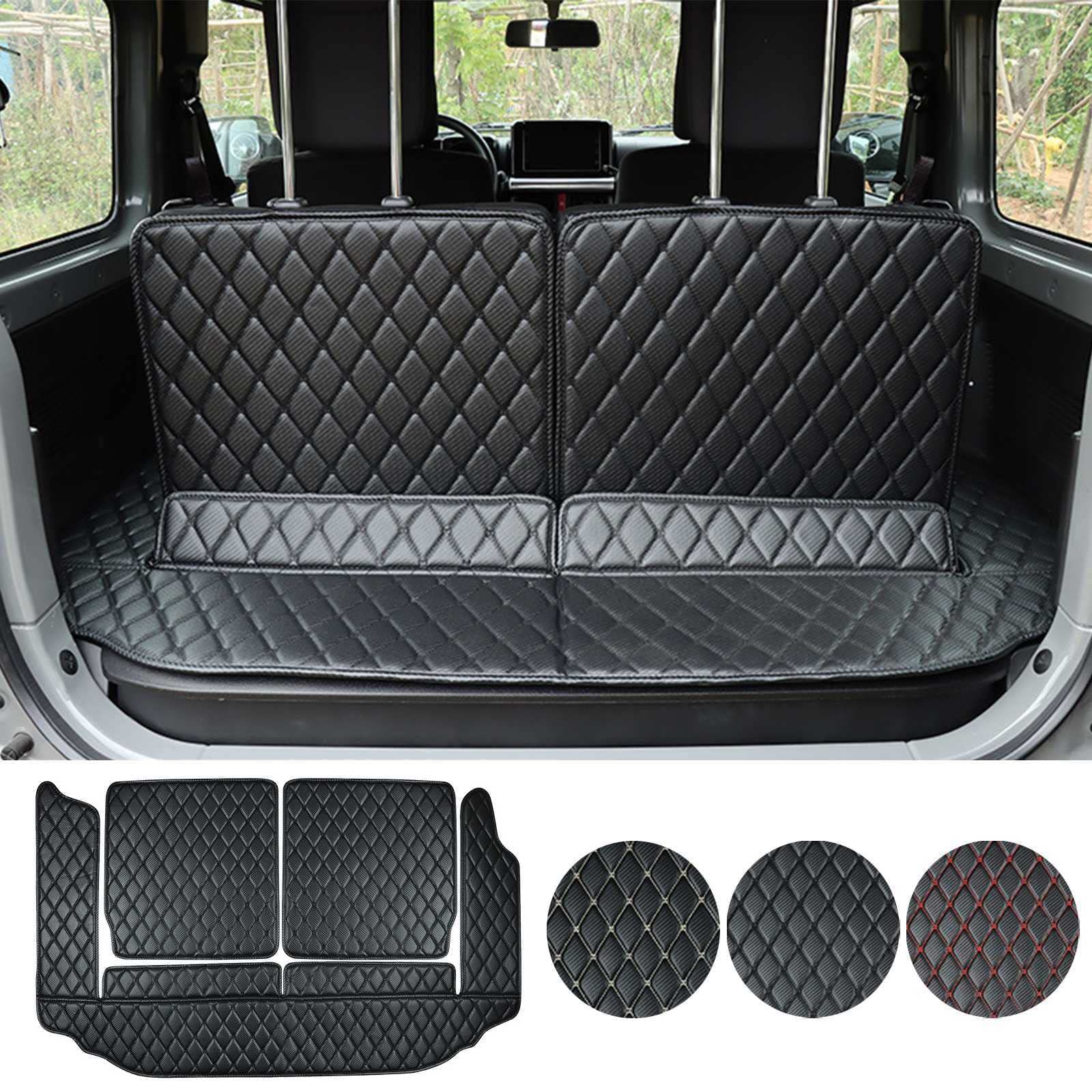 カスタム 車の トランクマット スズキ ジムニー JB64W 2019 に適用 トランクマット、ラゲッジマット フロアマット 防水 汚れ防止 滑り止めレザーライナーセット、内装パーツカーアクセサリー