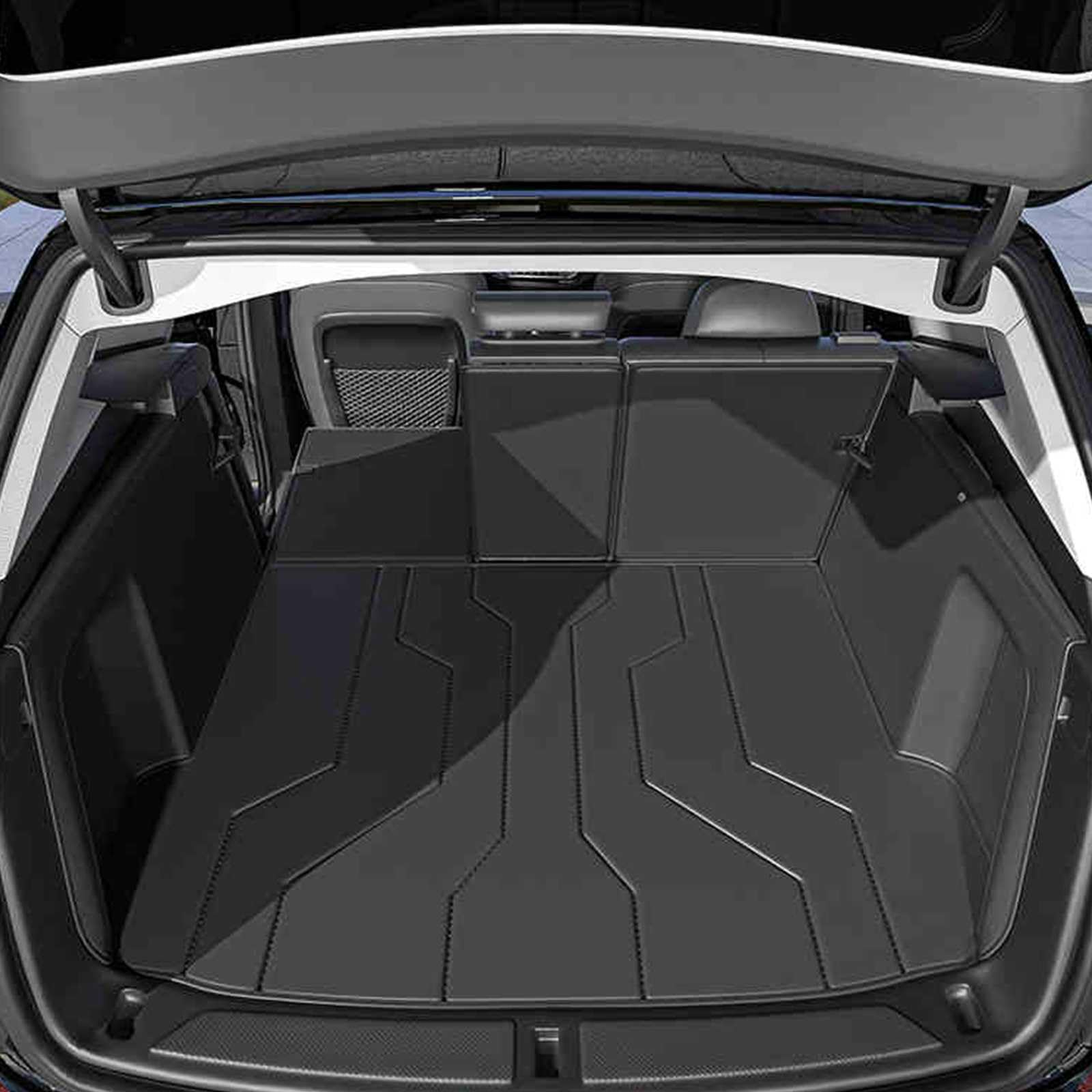 新型 ラゲッジマット に適用ホンダ ZR-V RZ系 2022-2023ラゲッジマットカスタム 車のトランクマット ラゲッジマット フロアマット 防水 汚れ防止 滑り止めレザーライナーセット 内装パーツカーアクセサリー 耐摩耗性 取り付け簡単 Black-右側にオーディオ