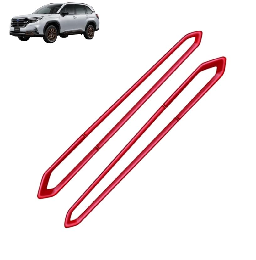 「フォレスター Forester SL系 2025年4月ー」に対応 サイド ボディー モール ドア アンダー トリム ガーニッシュ 傷防止 耐摩耗性 取り付け簡単 スバル専用 車種専用設計 (レッド)