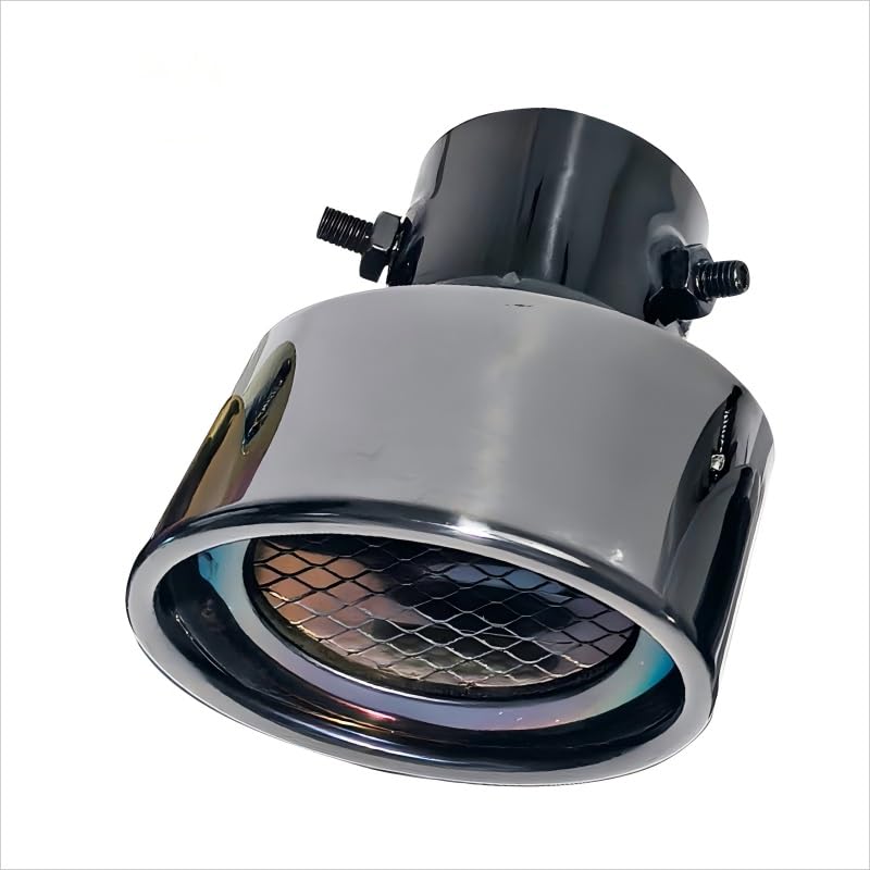 レクサスGS 2004 2005 2006 2007 2008 2009 2010 2011 モデル専用 マフラーカッター 下向き取付可能 ステンレス製 軽自動車/乗用車専用 排気管カスタムアクセサリー 角度調整&簡単装着で車の外装を格上げ（車用マフラー テールパイプ 装飾パーツ）(チタンブラック)