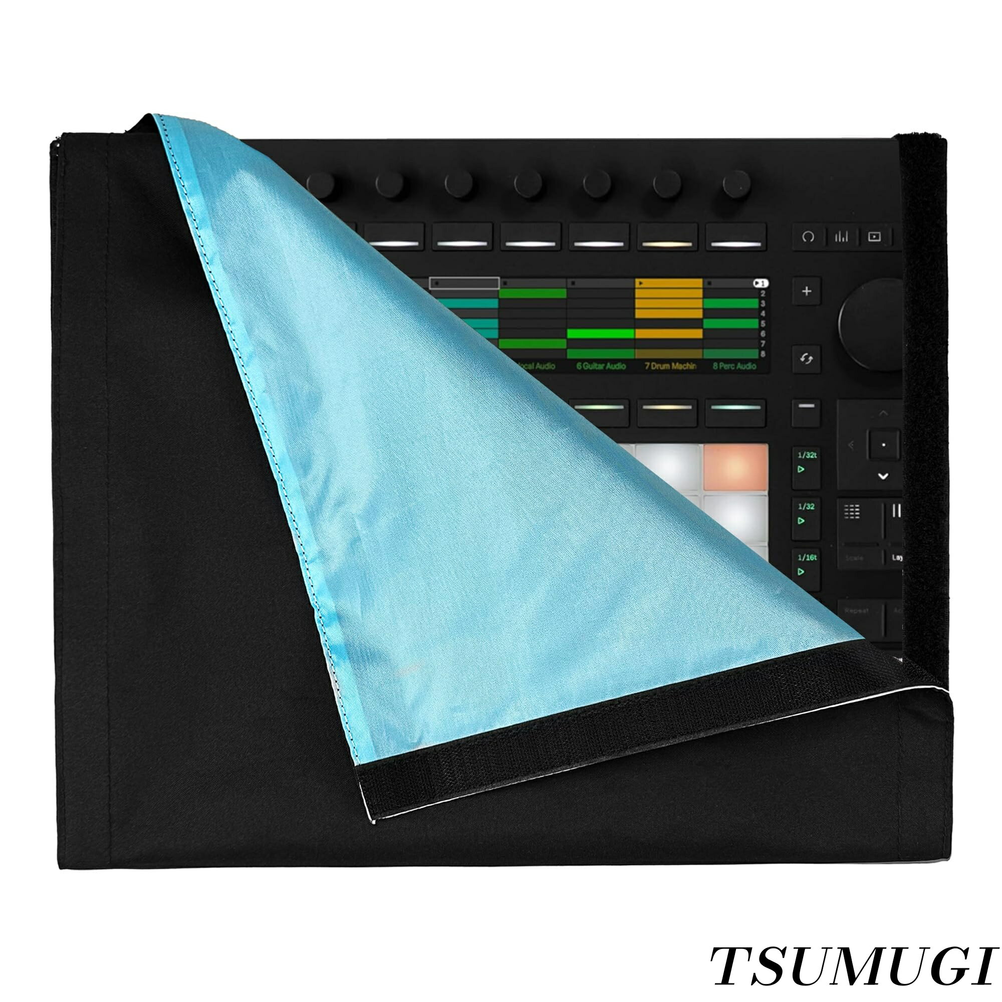 【まとめ買いで最大500円OFFクーポン!】【送料無料】オーディオ ワークステーション コントローラ カバー Ableton Push 3 二重層ファブリックと互換性 面ファスナー開閉式 スタジオやホームプロダクションでの使用に適しています