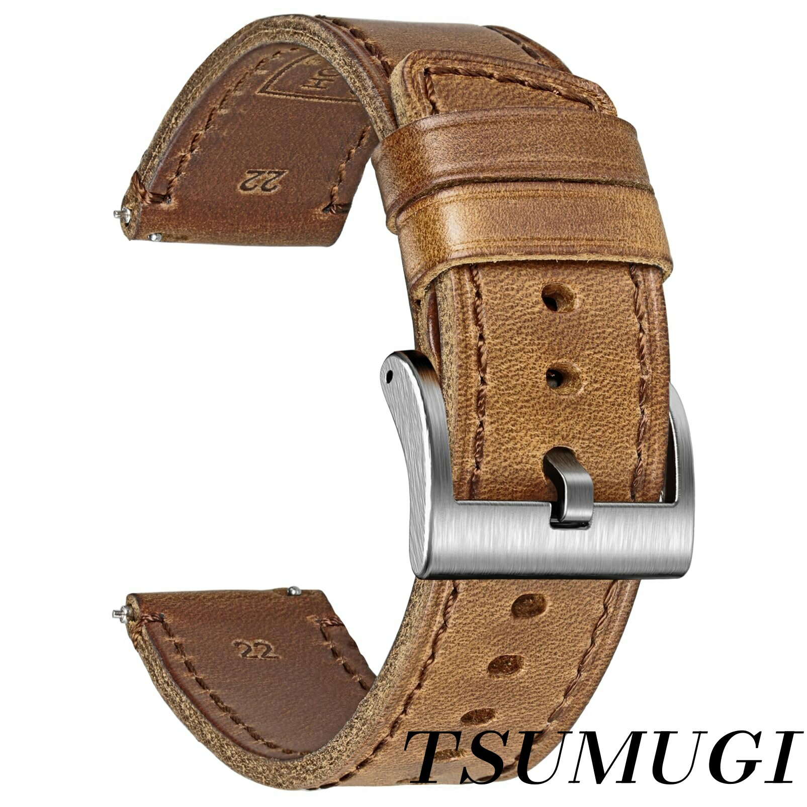 �ڤޤȤ��㤤�Ǻ���500��OFF�����ݥ�!�ۡ�����̵�����ӻ��ץ��ȥ�å�18/20/22mm Horween���ե��ܳץ쥶�� ������ơ������ϥ�ɥᥤ�� ���...
