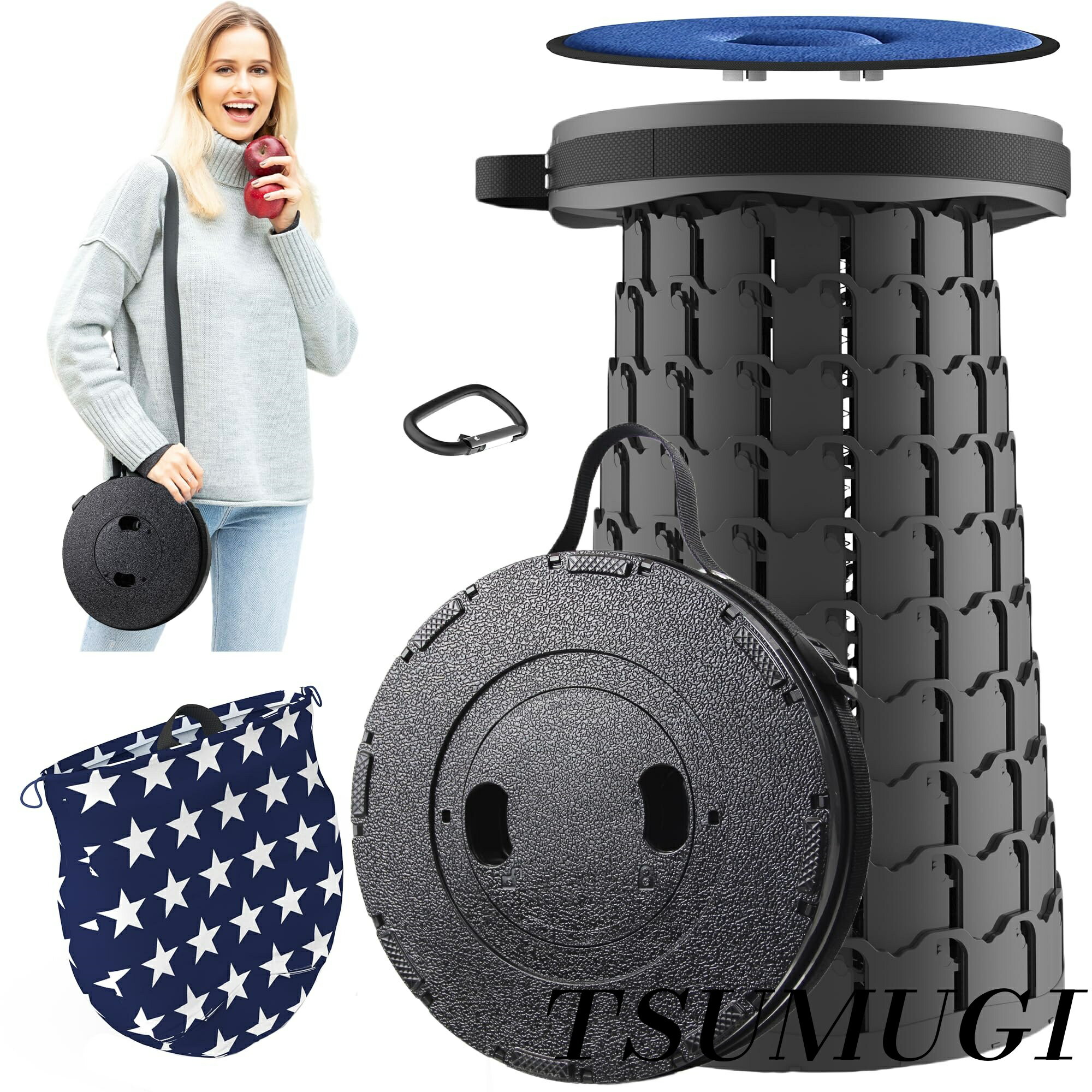 【まとめ買いで最大500円OFFクーポン!】【送料無料】折り畳みいす クッション 付き 耐荷重270kg 46cm高度調節可能 キャンプ椅子 伸縮式 おりたたみいす アウトドアチェア 軽量 コンパクト 一秒開閉できる 収納バッグ付き 持ち運び便利 旅行 キャンプ 釣り ハイキング 風呂 花