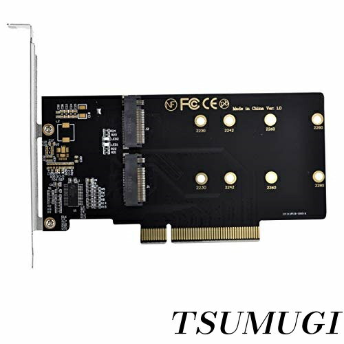 �ڤޤȤ��㤤�Ǻ���500��OFF�����ݥ�!�ۡ�����̵����2X NVME M.2 AHCI��PCIE Express 3.0 Gen3 X8 X16 RAID ������ VROC Raid0 �ϥ��ѡ������ץ�����