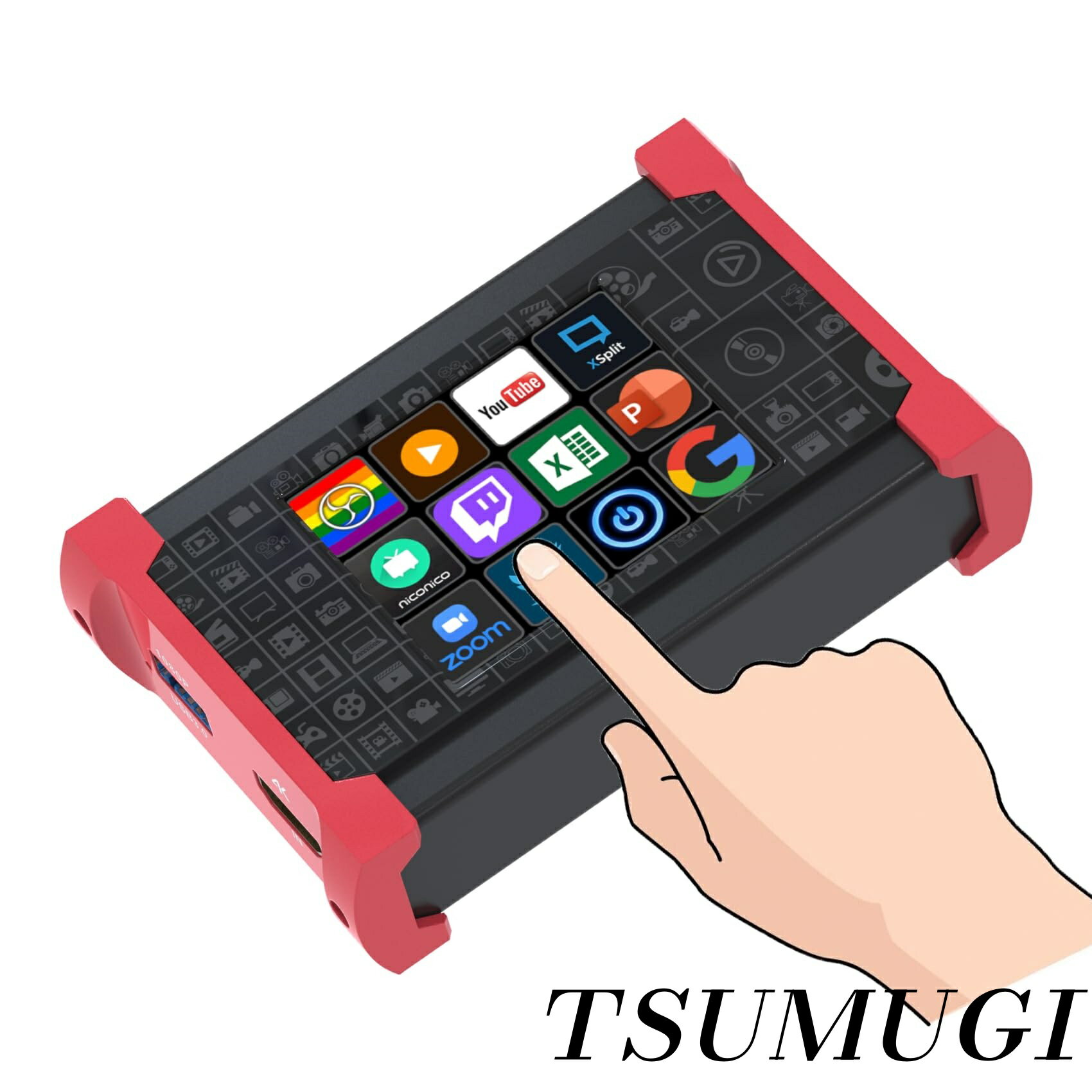 【まとめ買いで最大500円OFFクーポン!】【送料無料】ビデオキャプチャーボード、Stream Dock タッチスクリーンスタジオコントローラ付き、OBS、Twitch、YouTubeなどのアプリやソフトウェアでアクションをトリガー、4K HDMIパススルー、1080P 60FPS録画とライブ放送キャプチャ