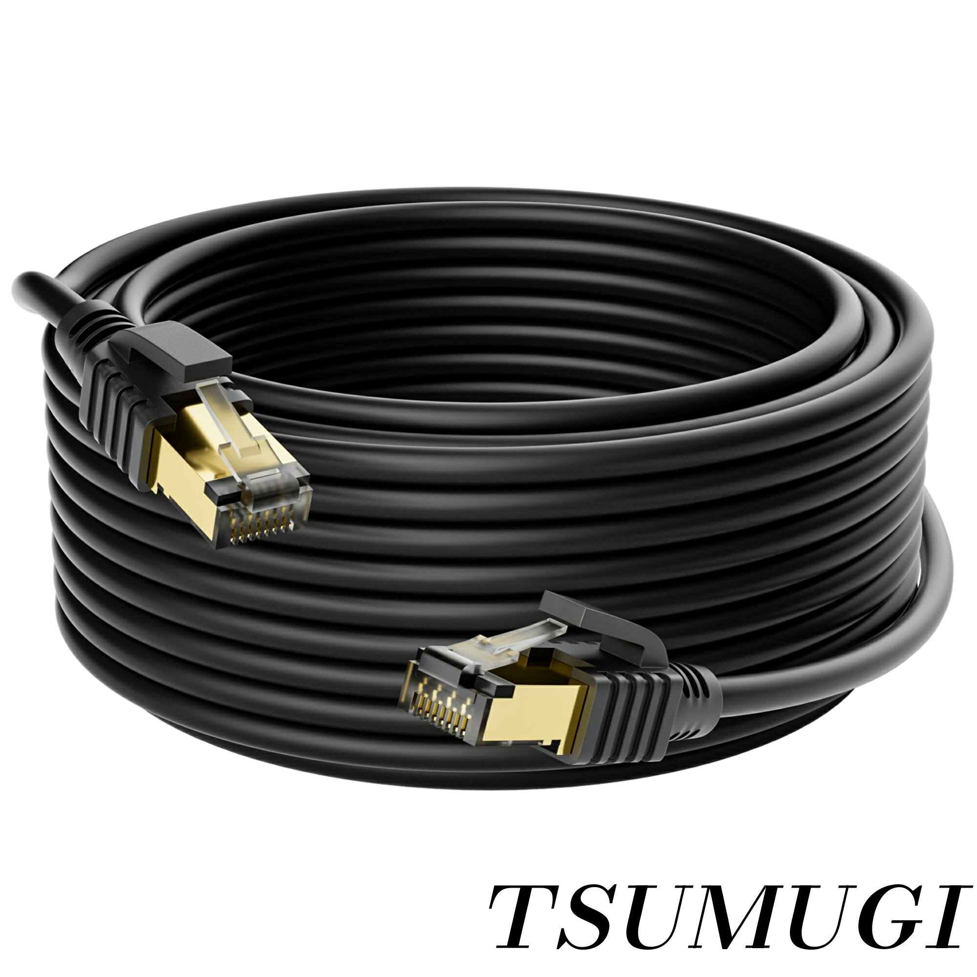 【高品質純銅】MygattiのCAT7 高速 イーサネットケーブルは、26AWG OFC無酸素純銅芯線を採用し、高い導電性、低発熱性、耐高温性など、数多くの利点を備えています。これにより信号損失を最小限に抑え、長距離でも安定した通信を確保します。また、内部ノイズを抑制し、信号品質を大幅に向上させます。これにより、このCAT7 ケーブルは高速で安定したデータ伝送を実現するだけでなく、優れた耐久性と耐環境性も備えており、ビジネスネットワークと高速ホームインターネットの両方に最適です。【安定、低遅延】カテゴリー7 インターネットケーブル 75M は三重シールド（二層125%アルミ箔シールド + アルミマグネシウム線編組シールド ）構造、 コネクター信頼性が高い金メッキシールドを採用、高速安定通信LANケーブルの性能と耐久性を大幅に向上させる設計です。電磁干渉（EMI）と高周波ノイズの効果的な遮断，シグナルロスの最小化。これにより、長距離伝送においても信号品質を維持し、安定した通信を確保します。この多層構造は、特に高ノイズ環境や産業用アプリケーションにおいて効果を発揮します。例えば、産業用機器、医療機器、通信設備など、ノイズ耐性が求められる幅広い分野での使用に適しています。【ネットワーク伝送速度】この高速イーサネットケーブルはカテゴリー7規格に準拠しており、10Gbpsの速度と600MHzの伝送帯域幅を実現しています。これはカテゴリー6の2.4倍の帯域幅です。CAT6A、CAT6、CAT5、CAT5EなどのLANケーブルとの下位互換性があります。従来のケーブルと比較して、シールド性が向上し、伝送帯域幅が広く、データエラー防止機能が向上しています。プラグアンドプレイに対応し、RJ45コネクタを備えたあらゆるネットワークデバイスに接続できます。さまざまなイーサネット環境に適しており、特に最高の速度と安定性を求めるユーザーに最適です。【幅広い互換性】ネットワークスイッチ、WiFiルーター、WiFiエクステンダー、TV、ネットワーク接続ストレージ、サーバー、ファイアウォール、ネットワークセキュリティ機器、ワークステーション、PC、ラップトップ、ライブブロードキャストマシン/エンコーダー、IPライブブロードキャストカメラ、AoIP、ネットワークオーディオインターフェース、DSP、ネットワークテスターおよびアナライザー、産業用ネットワーク機器、高性能コンピューティングクラスター、VR/AR、IoTゲートウェイ、Lenovo、Apple、HP、Dell、ASUS、Acer、Microsoft、MSI、HUAWEI、HONOR、Xiaomi/Redmi、Mechrevo、ThundeRobot、Alienware、ROG、Predator、Razer、Fujitsu、Cisco、iMac Pro、PS3、PS4、PS4 Pro、Smart TV、ネットワークプリンター、メディアプレーヤー、TVボックス、NAS、VoIP電話などすべてのRJ45コネクタを搭載したデバイスにも適用します。【安心保証】Mygattiはすべての製品の品質問題に対して 24 か月の無条件保証を提供します。 ご不明な点がございましたら、Amazon経由でお気軽にお問い合わせください。準拠した請求書を発行できます（事業者登録番号を含む）。【高品質純銅】MygattiのCAT7 高速 イーサネットケーブルは、26AWG OFC無酸素純銅芯線を採用し、高い導電性、低発熱性、耐高温性など、数多くの利点を備えています。これにより信号損失を最小限に抑え、長距離でも安定した通信を確保します。また、内部ノイズを抑制し、信号品質を大幅に向上させます。これにより、このCAT7 ケーブルは高速で安定したデータ伝送を実現するだけでなく、優れた耐久性と耐環境性も備えており、ビジネスネットワークと高速ホームインターネットの両方に最適です。 【安定、低遅延】カテゴリー7 インターネットケーブル 75M は三重シールド（二層125%アルミ箔シールド + アルミマグネシウム線編組シールド ）構造、 コネクター信頼性が高い金メッキシールドを採用、高速安定通信LANケーブルの性能と耐久性を大幅に向上させる設計です。電磁干渉（EMI）と高周波ノイズの効果的な遮断，シグナルロスの最小化。これにより、長距離伝送においても信号品質を維持し、安定した通信を確保します。この多層構造は、特に高ノイズ環境や産業用アプリケーションにおいて効果を発揮します。例えば、産業用機器、医療機器、通信設備など、ノイズ耐性が求められる幅広い分野での使用に適しています。 【ネットワーク伝送速度】この高速イーサネットケーブルはカテゴリー7規格に準拠しており、10Gbpsの速度と600MHzの伝送帯域幅を実現しています。これはカテゴリー6の2.4倍の帯域幅です。CAT6A、CAT6、CAT5、CAT5EなどのLANケーブルとの下位互換性があります。従来のケーブルと比較して、シールド性が向上し、伝送帯域幅が広く、データエラー防止機能が向上しています。プラグアンドプレイに対応し、RJ45コネクタを備えたあらゆるネットワークデバイスに接続できます。さまざまなイーサネット環境に適しており、特に最高の速度と安定性を求めるユーザーに最適です。 【幅広い互換性】ネットワークスイッチ、WiFiルーター、WiFiエクステンダー、TV、ネットワーク接続ストレージ、サーバー、ファイアウォール、ネットワークセキュリティ機器、ワークステーション、PC、ラップトップ、ライブブロードキャストマシン/エンコーダー、IPライブブロードキャストカメラ、AoIP、ネットワークオーディオインターフェース、DSP、ネットワークテスターおよびアナライザー、産業用ネットワーク機器、高性能コンピューティングクラスター、VR/AR、IoTゲートウェイ、Lenovo、Apple、HP、Dell、ASUS、Acer、Microsoft、MSI、HUAWEI、HONOR、Xiaomi/Redmi、Mechrevo、ThundeRobot、Alienware、ROG、Predator、Razer、Fujitsu、Cisco、iMac Pro、PS3、PS4、PS4 Pro、Smart TV、ネットワークプリンター、メディアプレーヤー、TVボックス、NAS、VoIP電話などすべてのRJ45コネクタを搭載したデバイスにも適用します。 【安心保証】Mygattiはすべての製品の品質問題に対して 24 か月の無条件保証を提供します。 ご不明な点がございましたら、Amazon経由でお気軽にお問い合わせください。準拠した請求書を発行できます（事業者登録番号を含む）。
