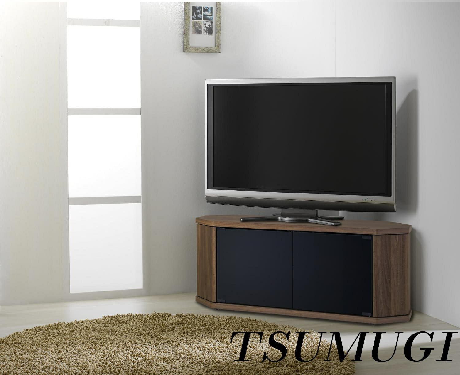 乐天商城 - 【まとめ買いで最大500円OFFクーポン!】【送料無料】テレビ台 RACINE 42型 幅100cm ブラウン キャスター付き コーナー対応 RCA-1000AV-CR