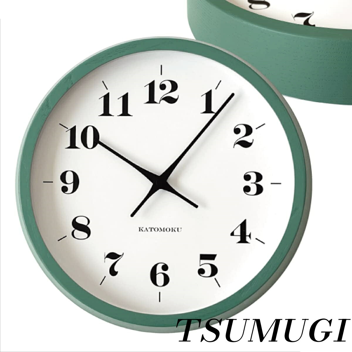 �ڤޤȤ��㤤�Ǻ���500��OFF�����ݥ�!�ۡ�����̵����muku clock 12 ���꡼�� �ݤ����� �������� km-97GRRC ��306mm (���Ȼ���)