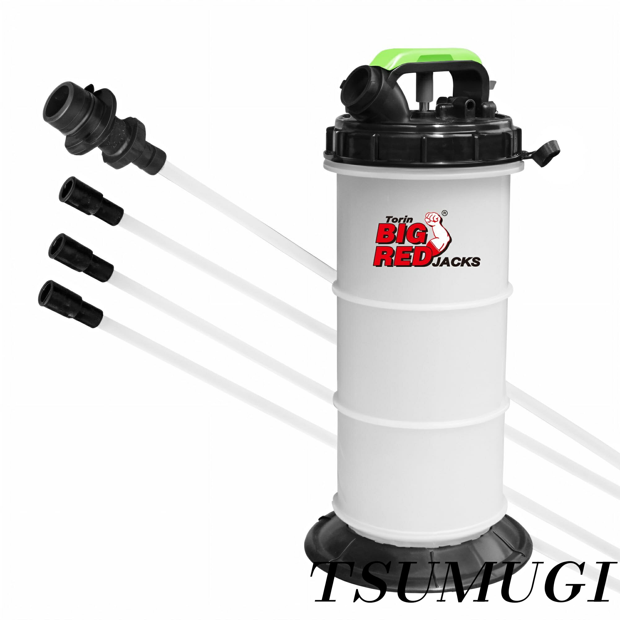 【まとめ買いで最大500円OFFクーポン!】【送料無料】RED オイルチェンジャー 上抜き オイル吸引ポンプ 手動 6L エアー式 軽量ポータブルタイプ オイル...