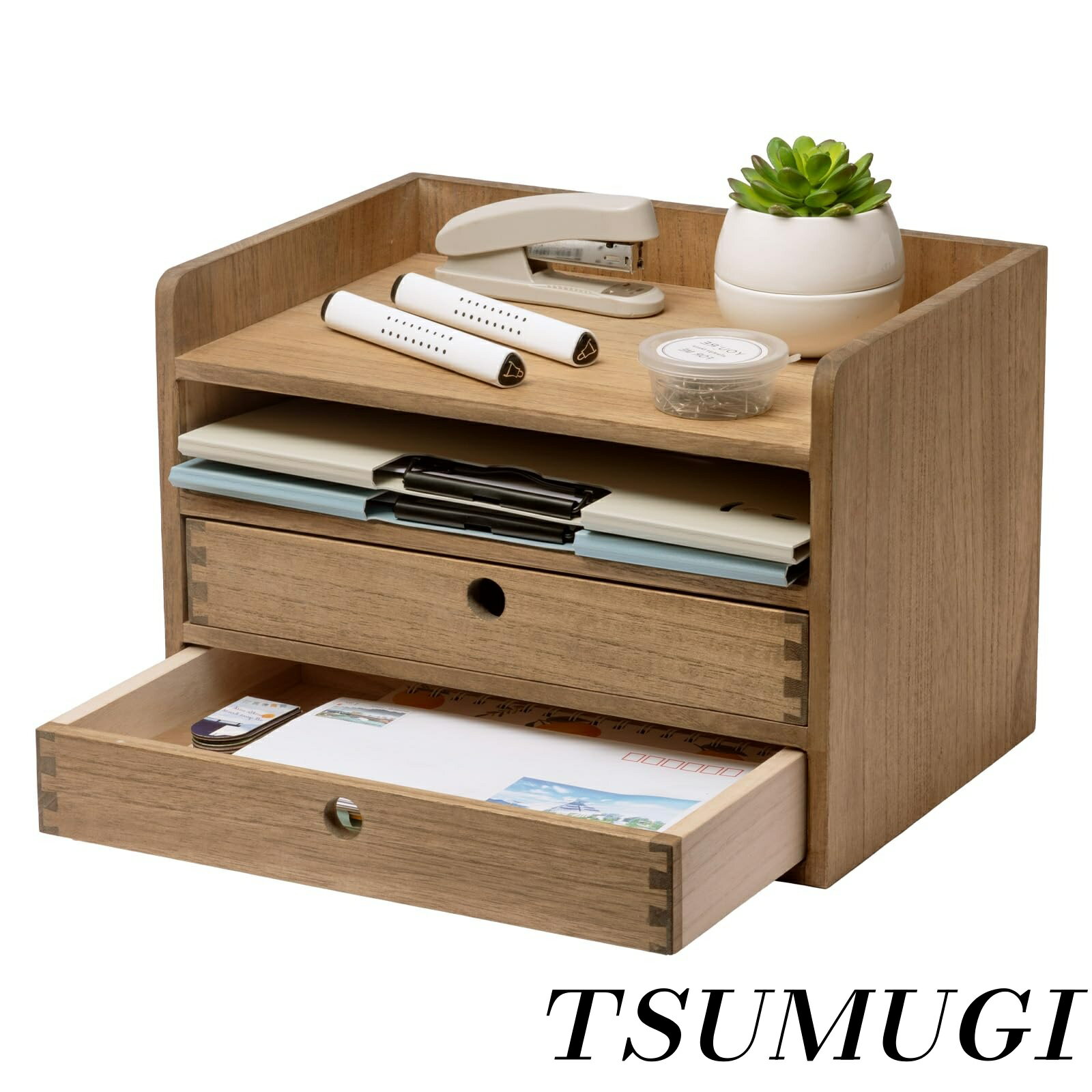 【まとめ買いで最大500円OFFクーポン!】【送料無料】デスク上置棚 ミニ チェスト 卓上 チェスト 書類 ..