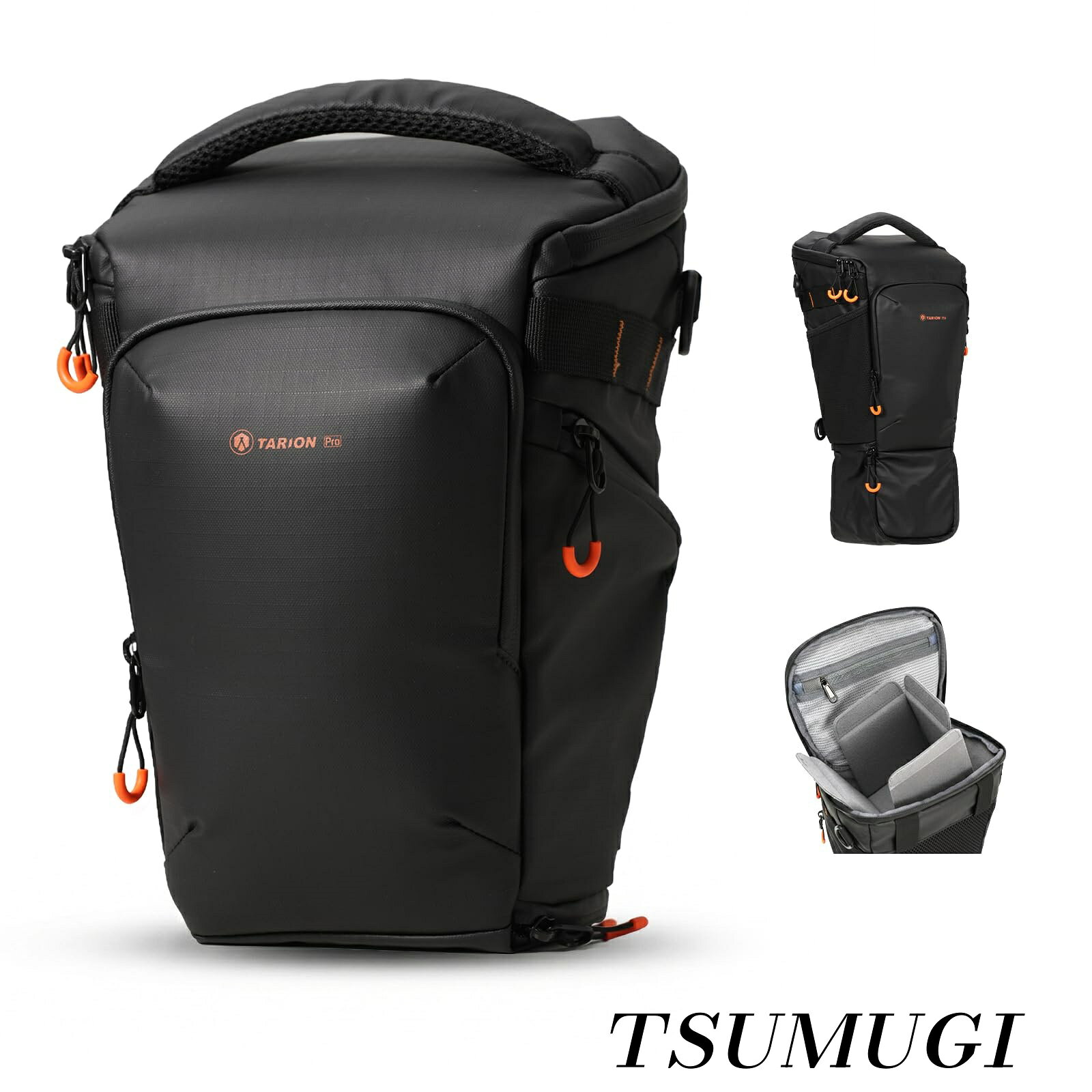 【まとめ買いで最大500円OFFクーポン!】【送料無料】トップローディングカメラバッグ 9L - 拡張可能デザイン 70-200mm～400mmレンズを装着したDSLRカメラに対応 - 防水一眼レフレンズケース（ショルダーストラップ付き）