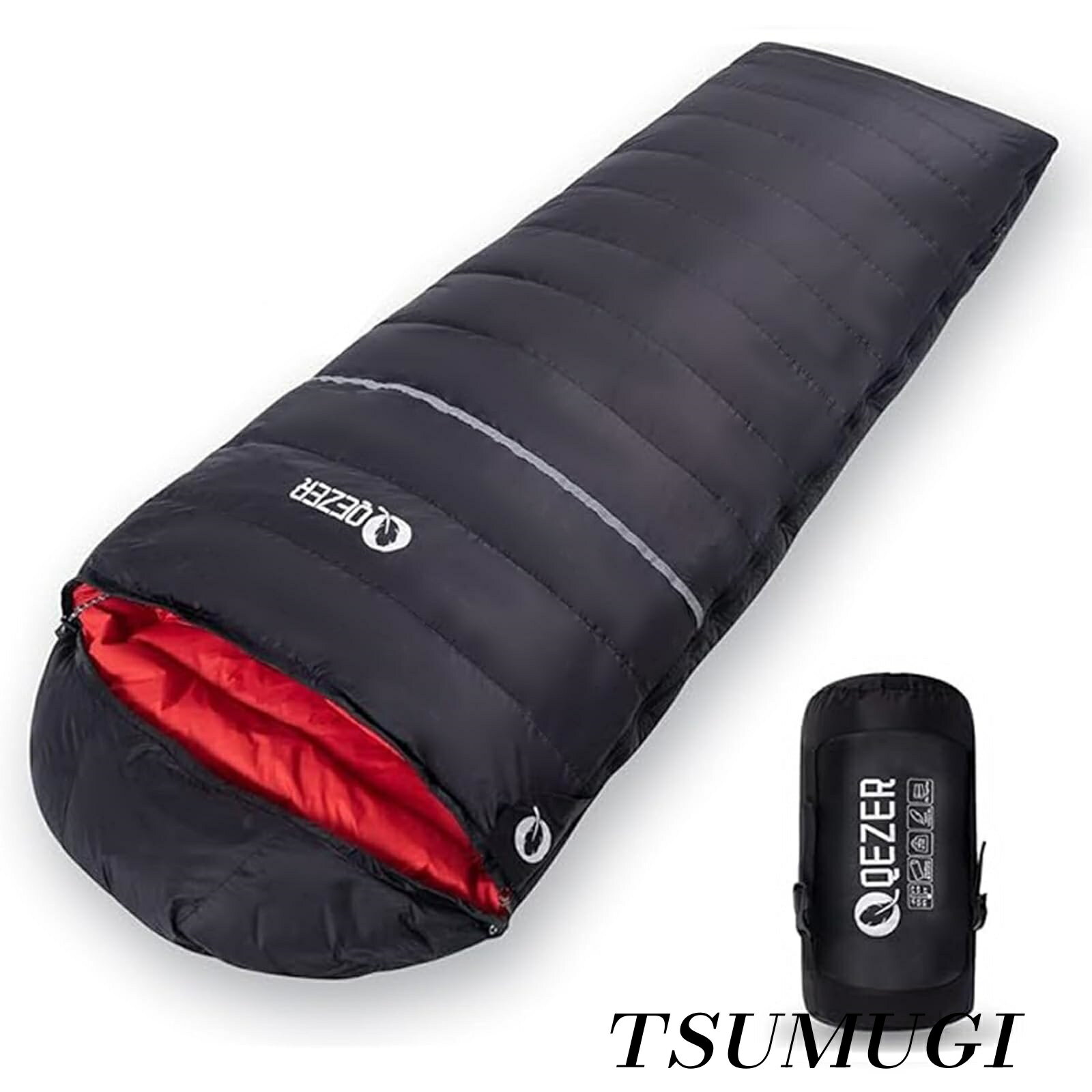 【まとめ買いで最大500円OFFクーポン!】【送料無料】冬用 ダウン 封筒型シュラフ 軽量高級ダウン シュラフ 800g〜1500g充填 400T撥水加..