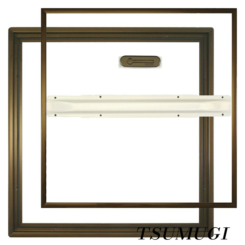 【まとめ買いで最大500円OFFクーポン!】【送料無料】床下点検口 ブロンズ 開口寸法405×405mm 外枠外寸..