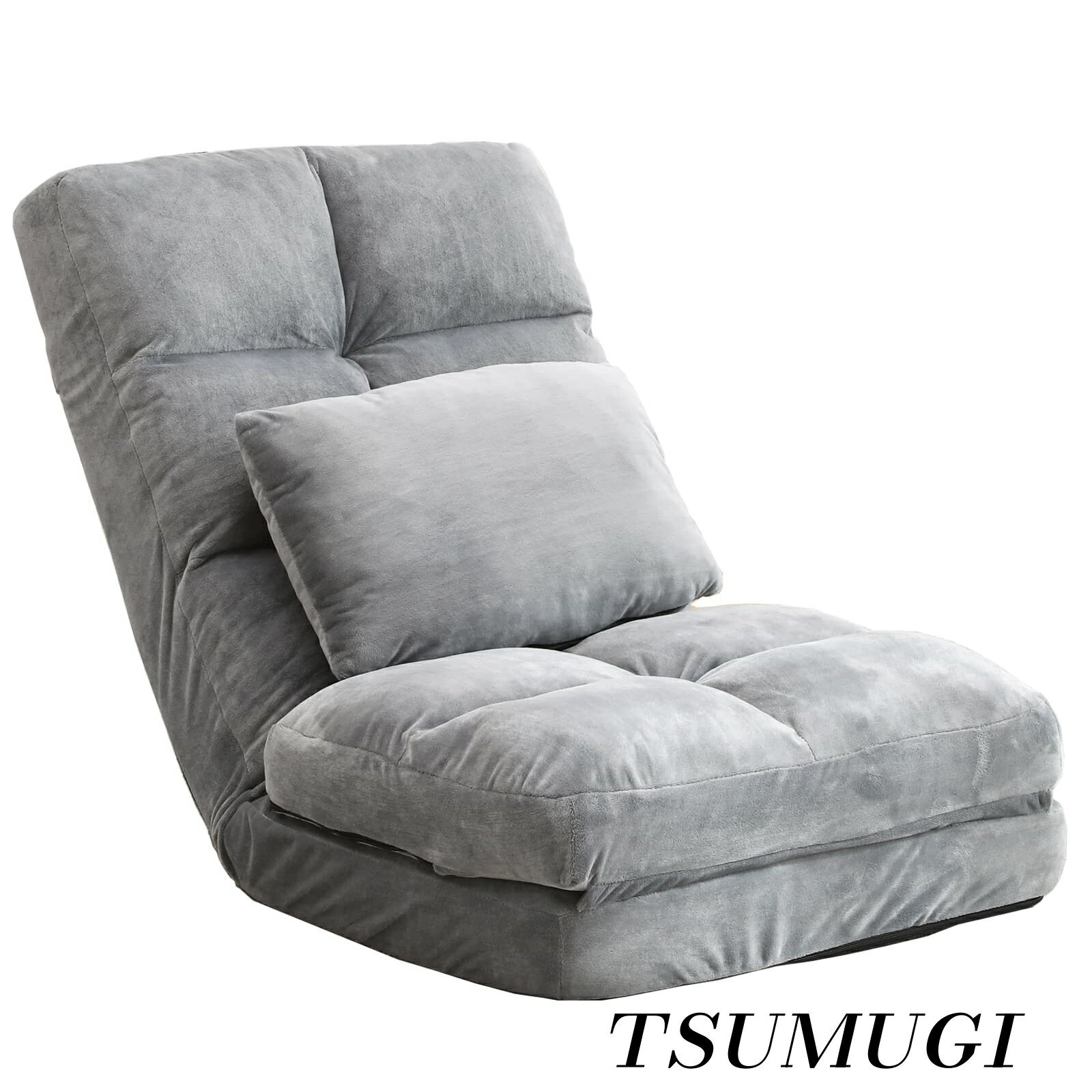 Legless Chairs - 【まとめ買いで最大500円OFFクーポン!】【送料無料】座椅子 ハイバック フロアチェア リクライニング コンパクト 折りたたみ 軽量 ふあふあ 低反発ウレタン 14段階 一人用 ソファーベッド 1人掛け 寝れる椅子 腰が痛くならない フロアチェア クッション付き 誕生日 新生活 敬