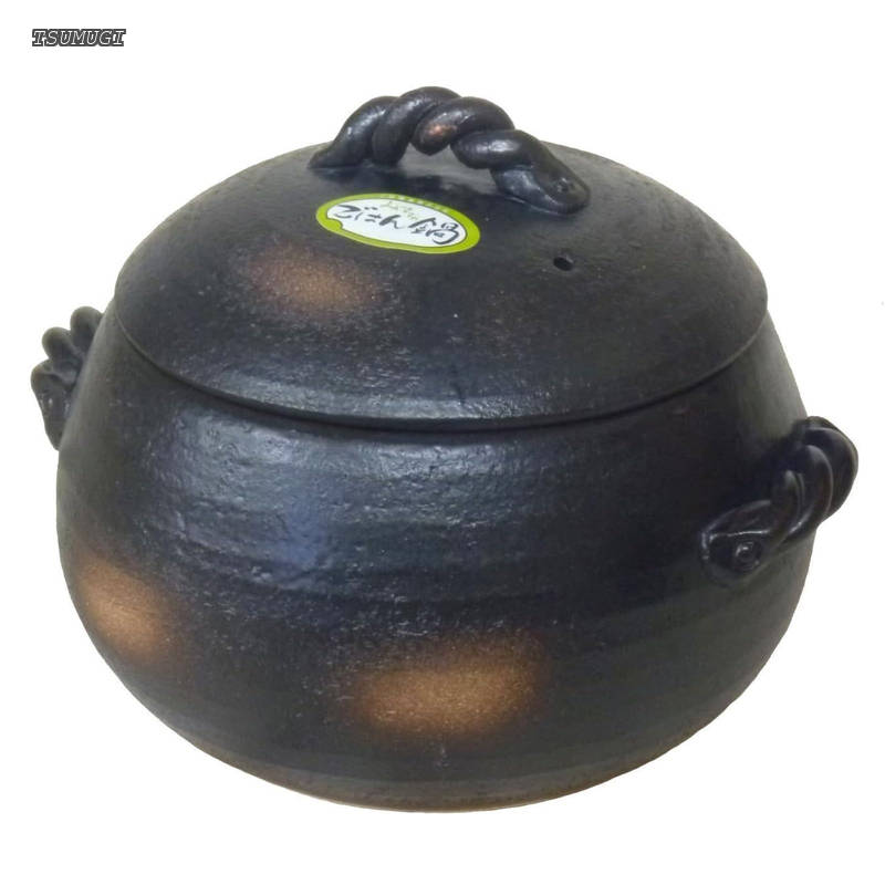 【送料無料】萬古焼 ご飯土鍋 5合炊き 伊賀風 M4807