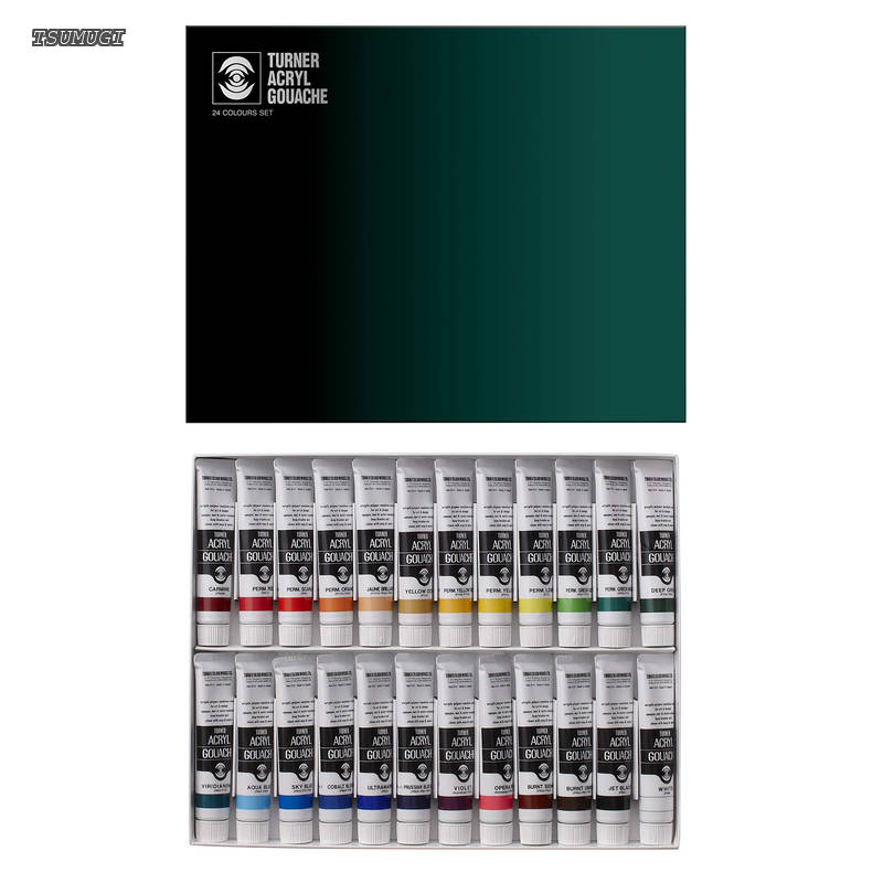 【送料無料】Color) アクリルガッシュ 24色セット AG02024C 20ml(6号)