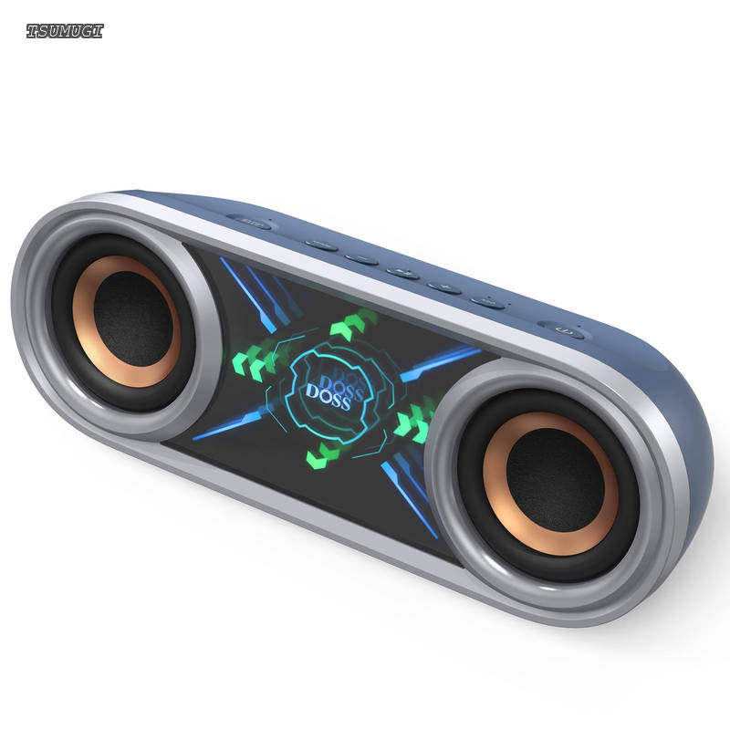 SoundBox Pro+ P400 Bluetoothスピーカー 50W 重低音 ワイヤレス ポータブル 小型 ブルートゥース スピーカー（ブルー）