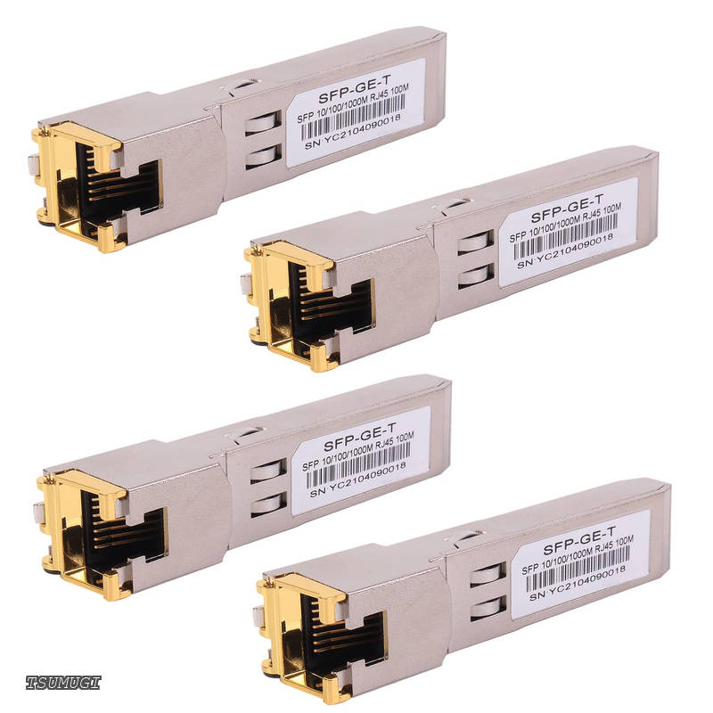/ TP Link、Netgear、Mikrotik S-RJ01、1.25G SFP-T CAT5E/CAT6最大100m