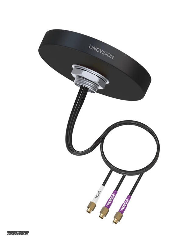 4G LTE MIMO & WiFi 3-in-1 コンボアンテナ、2 x 4G LTE+ 1 x デュアルバンド Wi-Fi、屋外/屋根 SMAアンテナ、IOT-R32 / Inhand IR302 / Teltonika RUT241 / RUT240などに対応可能