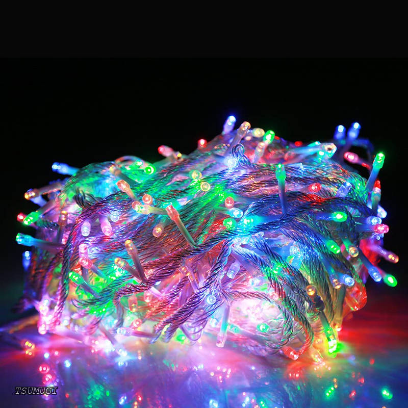【送料無料】LED イルミネーションライト30m500球 クリスマス電飾 クリスマスツリー デコレーション8モード ストリングライト ツリーライト 複数連結可能屋外防水 パーティー飾マルチカラー RGBの光