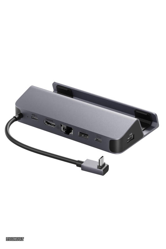 USB-C ハブ (6-in-1 For Game Console) Steam Deck 高速データ転送 最大100W充電 USB PD対応 4K (60Hz) HDMI 2.0 ポート 1Gbps イーサネットポート Aポート Cポート/Asus ROG Ally/Lenovo Legion Go/USB-C iPad対応