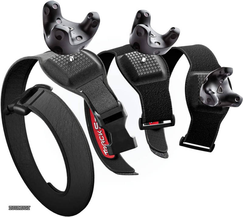 Reality Track ストラップ Vive トラッカー用 - 調節可能な VR フルボディ トラッキング ストラップ、VR チャット モーション キャプチャ、Vive トラッカー 3.0 2.0 Ultimate と互換性あり、Tundra (トラッカーは別売り) ブラック