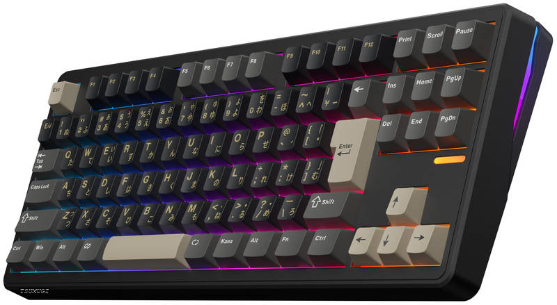 【送料無料】Impact 80 メカニカルキーボード 3WAY接続 無線 ワイヤレス 低遅延 テンキーレス TKL JIS 日本語配列 US 英字配列 ガスケットマウント ARGB ホットスワップ VIA 国内正規品 (Ultra(8000mAh) Black/Frost Switch/FR4プレート(日本語配列))
