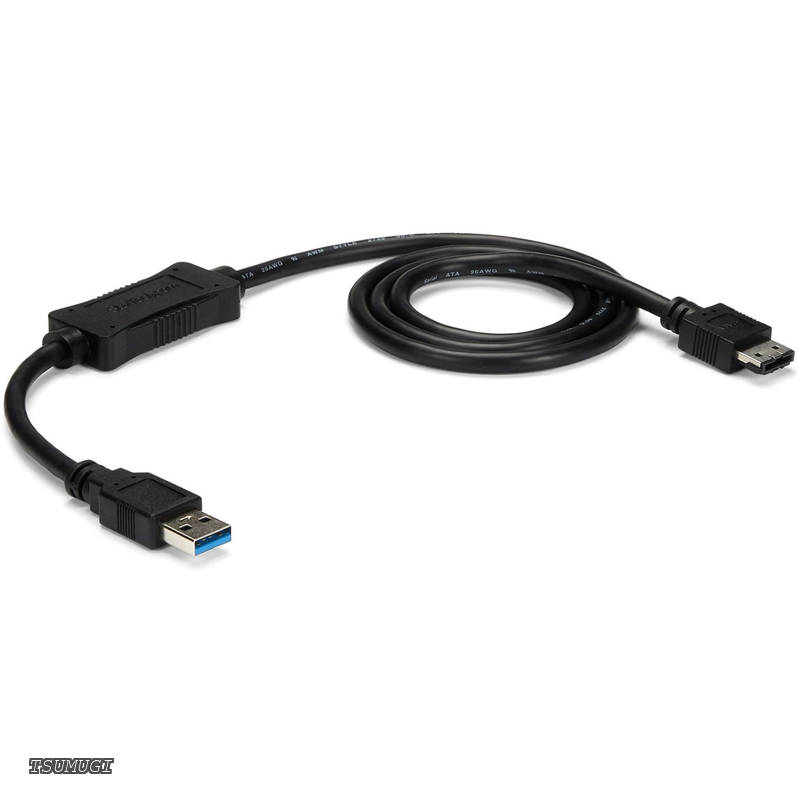 USB 3.0 - eSATA変換アダプタケーブル (91cm) eSATA対応HDD/SSD/光学ドライブを接続可能 USB3S2ESATA3