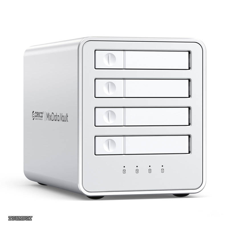 【送料無料】オールフラッシュ SSDケース 4台 8TB*5 RAIDケース アルミ合金制 ハードディスクケース 7-9.5mm2.5インチSSD/HDD対応 ブラケット付き 冷却ファン搭載 8848RC3