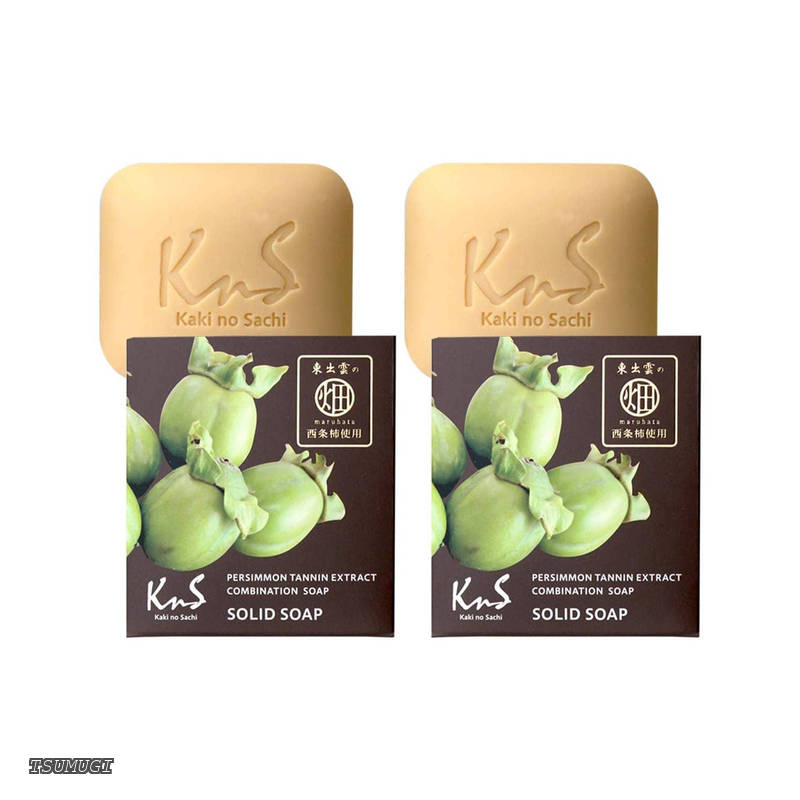 【送料無料】【送料無料】KnS 薬用 柿渋 石鹸 110g ×2個セット 固形石鹸 デオドラント メンズ 加齢臭対策 体臭予防 消臭 日本製