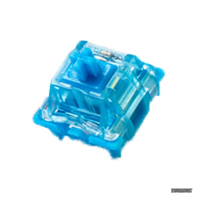 Phantom Blue Clicky キーボードスイッチ RGB LED 60gf キースイッチ MXメカニカルキーボード用(ブルー、110個)