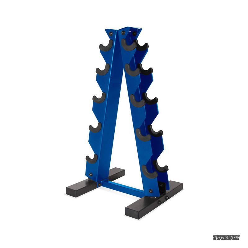 Barbell Aフレームダンベルウェイトラック ブルー モデル：RK-12BIS-BL