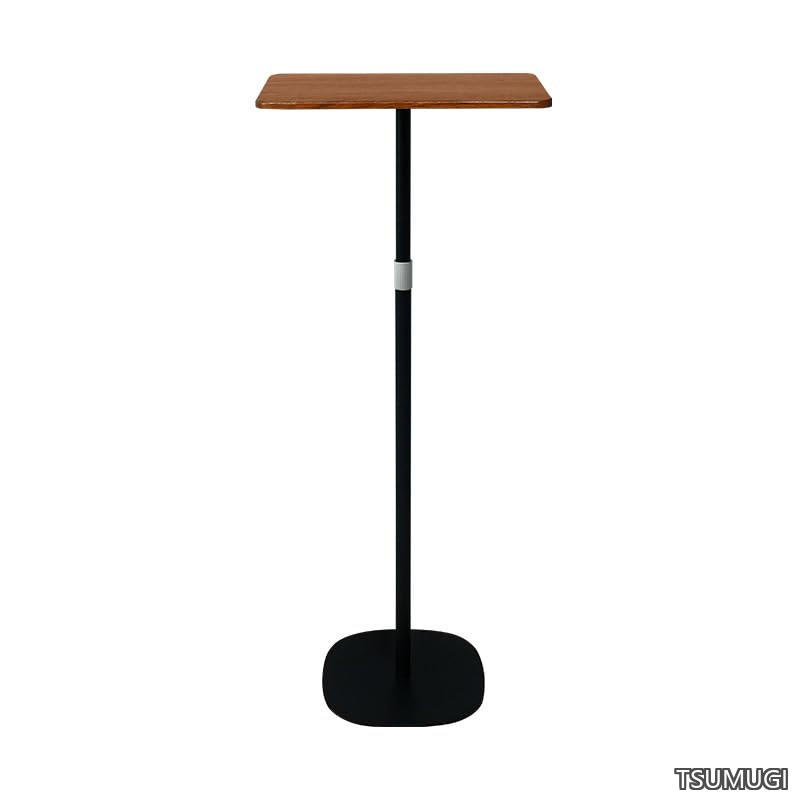 【送料無料】サイドテーブル ベッドサイド ソファ 昇降式デスク テーブル 47cm〜120cm ハイテーブル 木製 おしゃれ プロジェクター台 書見台 読書台 プロジェクター台 寝室テーブル 簡単組立 会議室 ベッドルーム用（くるみいろ）