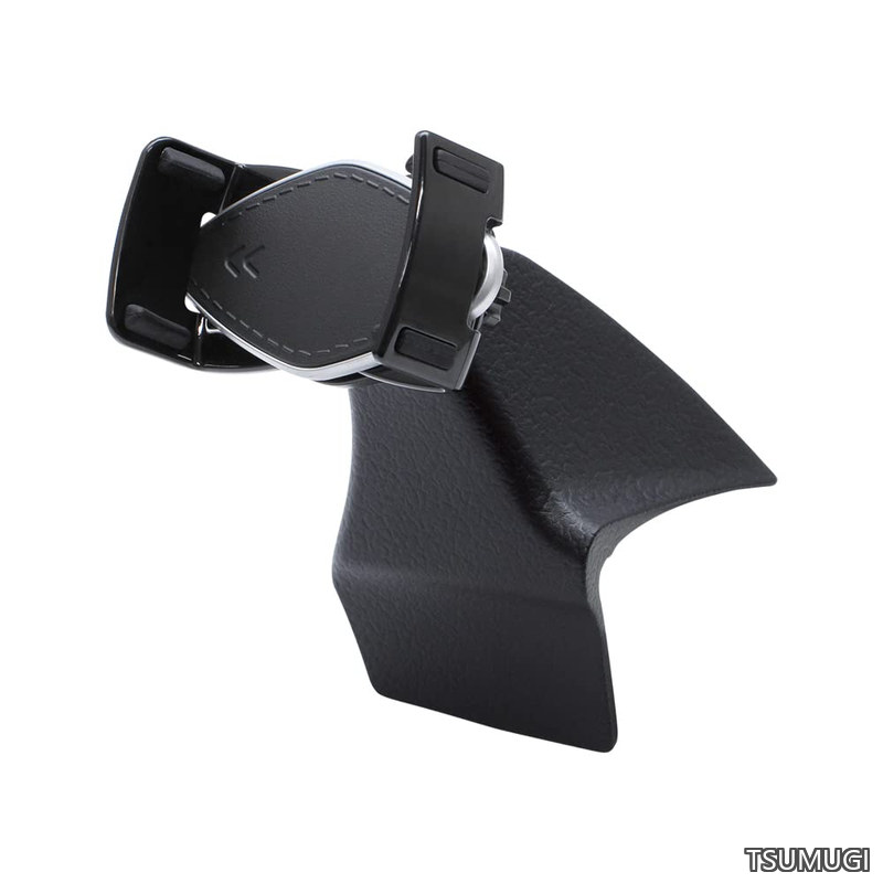 【送料無料】Yac) 車種専用品 トヨタ カローラクロス 専用 スマートフォンホルダー ブラック/シルバー 12.5×8×9.3cm SY-CO11