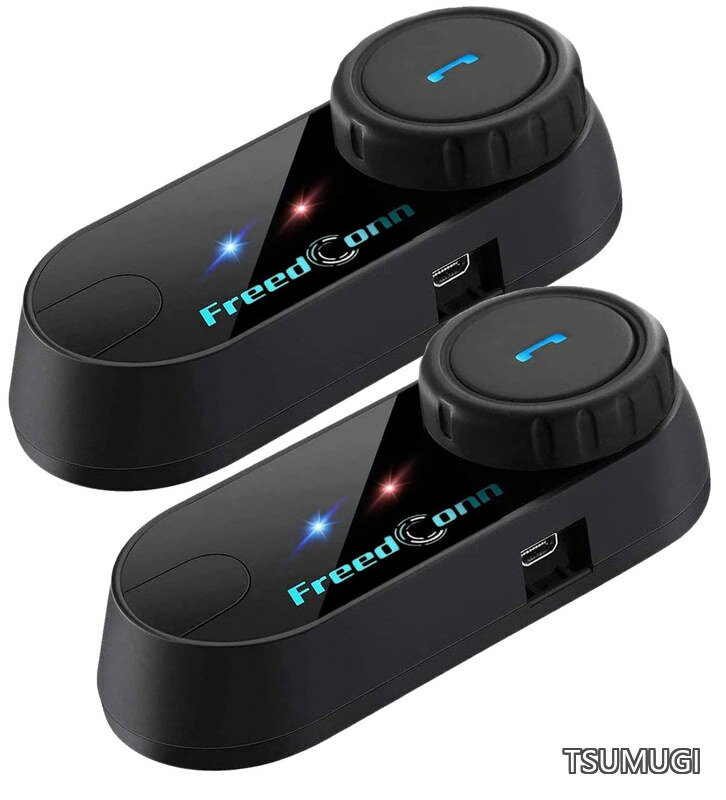 インカム バイク インカム フリードコム インカム 2*TCOM-VB 3riders 2人同時通? FMラジオ バイク用インカム インターコム 音楽共有 スマホ音楽再生 Siri対応 IP65防水バイク用無線機いんかむ ヘルメット用インカム 連続10時間通話 技適 証取得済 日本語取説 バ