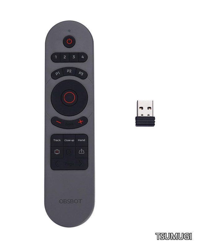 スマートリモコン 2 OBSBOT TINYシリーズと互換性 USBレシーバー接続 TINY 3 / TINY 3 Lite/TINY 2 / TINY 2 Lite/TINY 4K / TINY 1080P