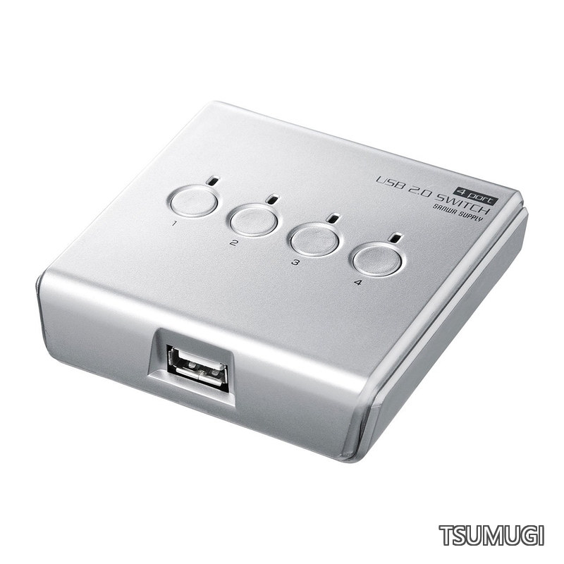 乐天商城 - 【送料無料】USB2.0手動切替器(4回路) SW-US24N
