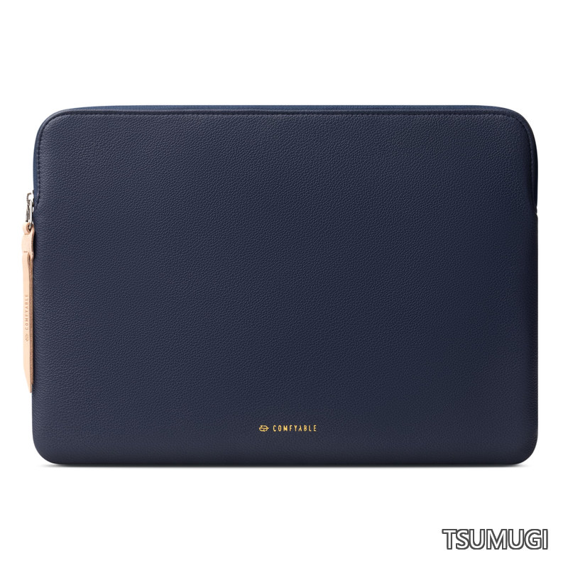 Leather Laptop Sleeve Compatible with 16 Inch MacBook Pro M4 2024 & 15 Inch MacBook Air M3 2024 A3114 (Loose Fit) M2 2023 Blue