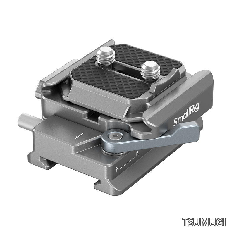 クイックリリースプレート Arca用 DJI RS 4/RS 4 Pro/RS3/RS 3 Pro/RS 3 mini/RS 2/RSC 2用 HawkLock H38 クイックリリースマウントプレートキット 落下防止およびたわみ防止 4639