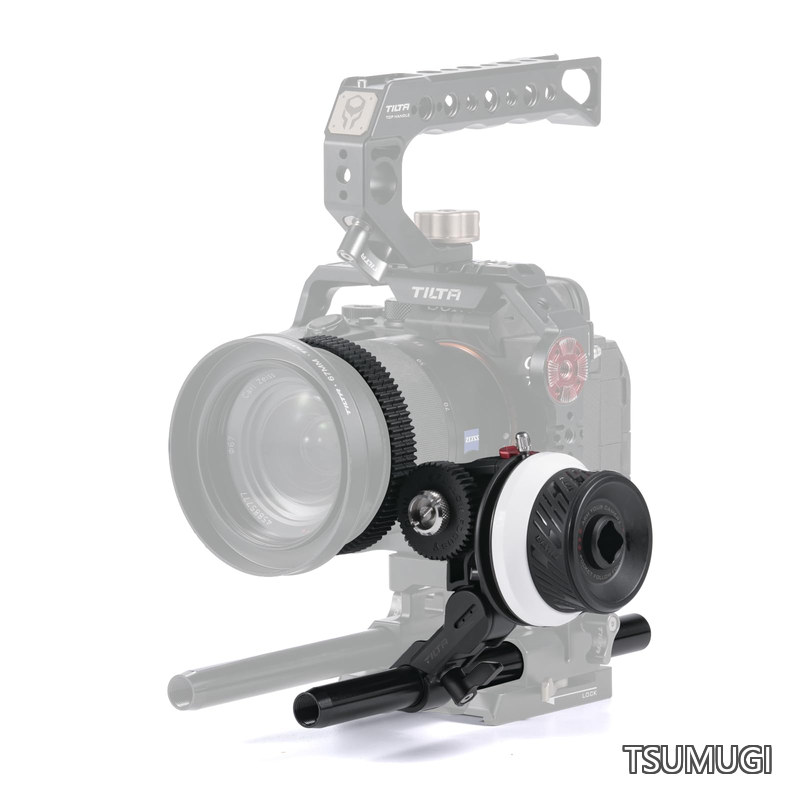 【送料無料】ポケット フォロー フォーカス Follow Focus A/B マーク付き、DSLR ミラーレス カメラ用レンズ ズーム コントロール、0.8mm ピッチ ギア/ギア リング/15mm シングル ロッド ホルダー付き のレンズに適合 FF-T07