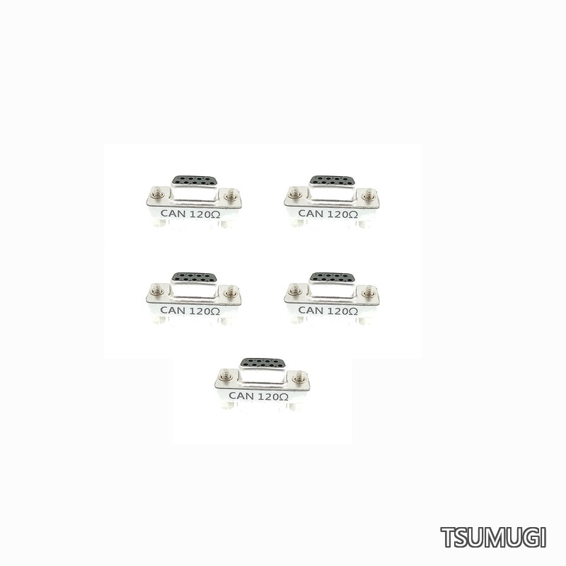DB9 120ohm CAN Bus Terminal Resistance DB9 Female to Male Connector with Accuracy of one Thousandth 120 Ohm Resistance high-Precision up to one Thousandth (CANDB9120ohm5PCS)