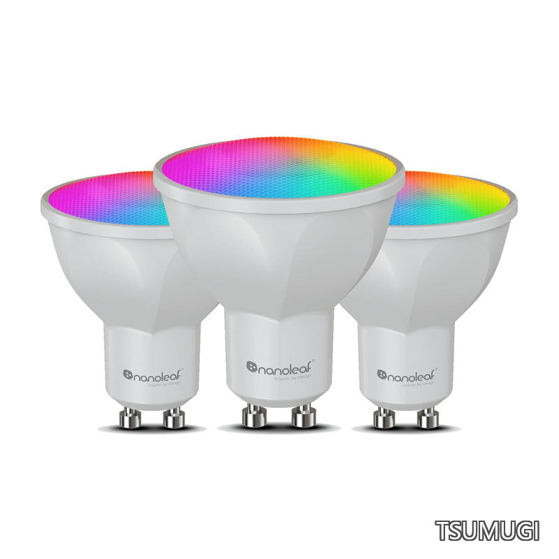 Essentials スマートGU10 LED電球 3個パック マッター(Matter)対応 1600万色以上 調色可能白色光 Alexa/Google Home/SmartThings互換 スマートライト リビング/寝室照明